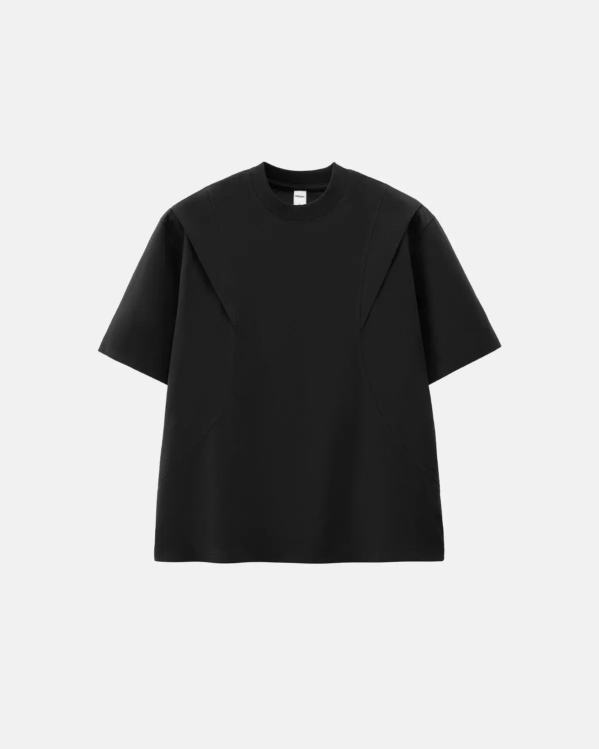 Deconstructed oversized T-shirt by Flation Streetwear, featuring a relaxed fit with raw edges and unique design details.