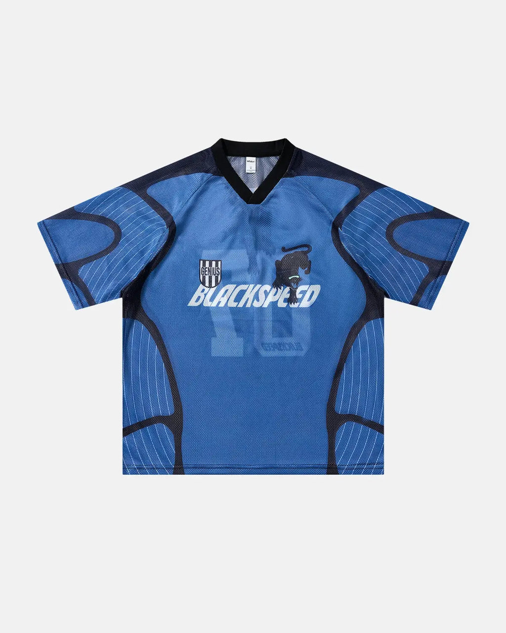 Inflation Athletic Panel Mesh Jersey T-shirt with breathable mesh panels and sporty design, perfect for streetwear and athletic style.