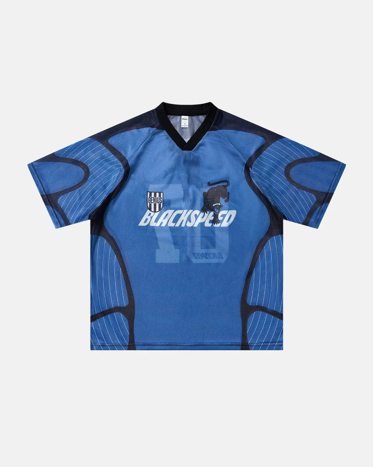 Inflation Athletic Panel Mesh Jersey T-shirt with breathable mesh panels and sporty design, perfect for streetwear and athletic style.