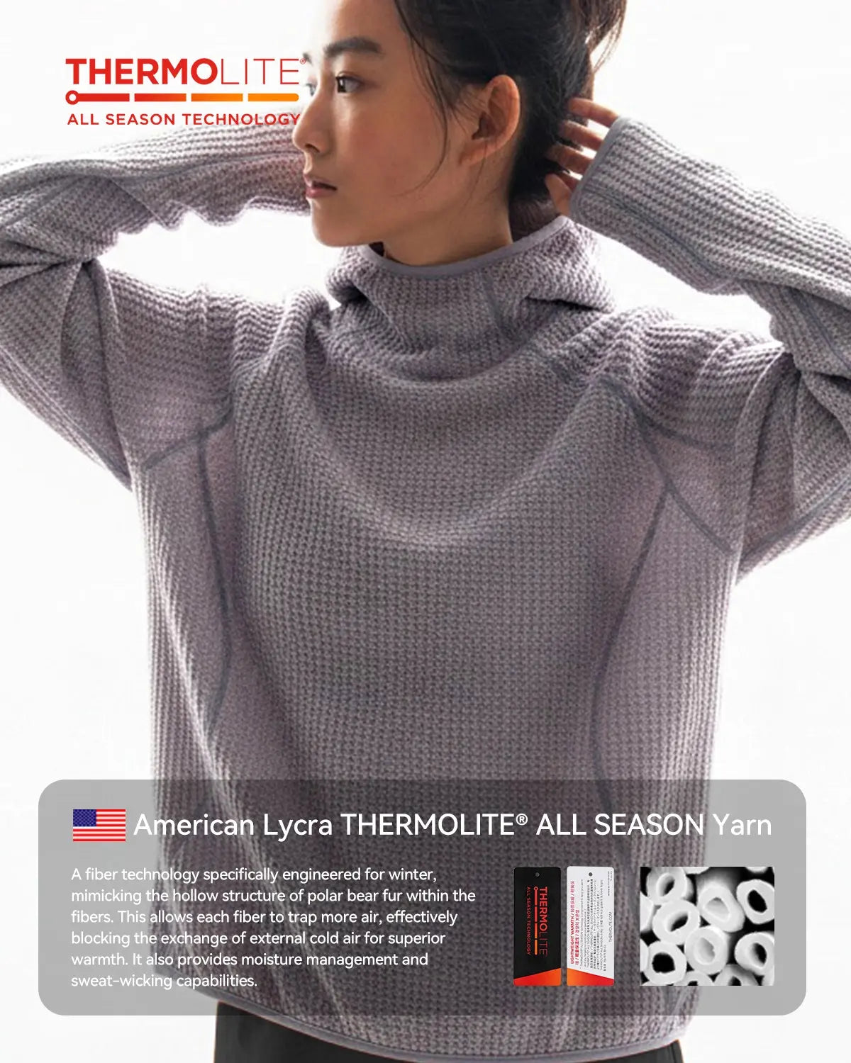 Lightweight Thermolite® Grid Texture Hoodie by Flation Streetwear, featuring a stylish hood and textured fabric design.