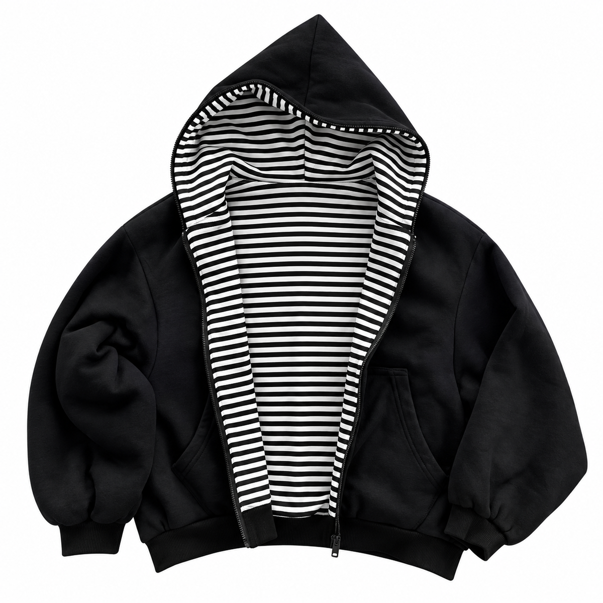FLATION Black Zebra Reverislbe | Flation Streetwear