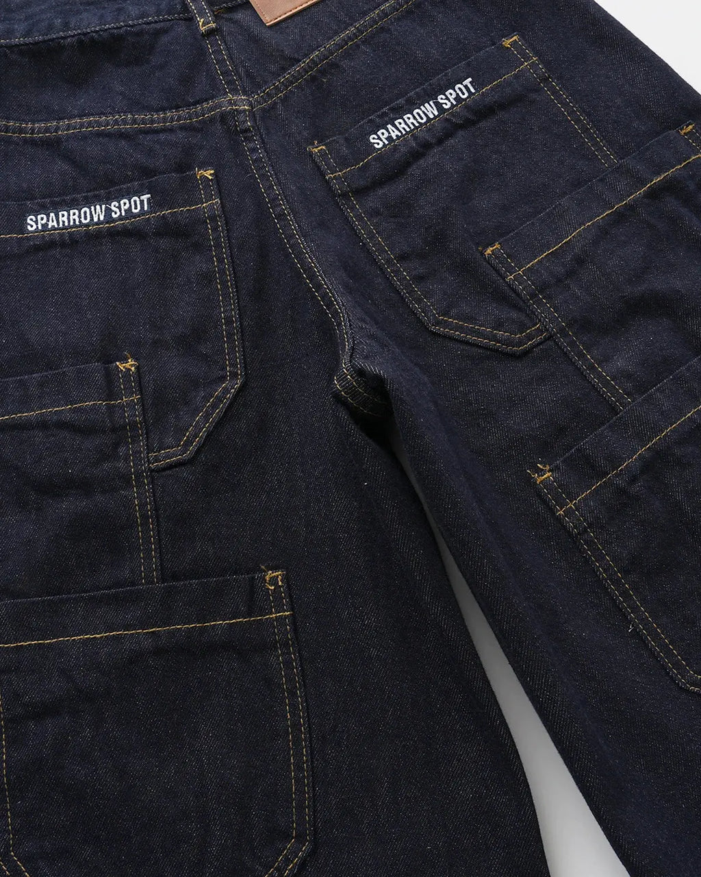 Inflation Streetwear Carpenter Raw Baggy Jorts, relaxed-fit denim pants with distressed detailing and casual streetwear style.