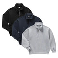Men's Minimalist Half Zip Drop Shoulder Regular Fit Hoodie