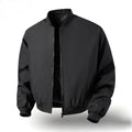 Men's Vintage Plain Long Sleeve Baseball Bomber Jacket