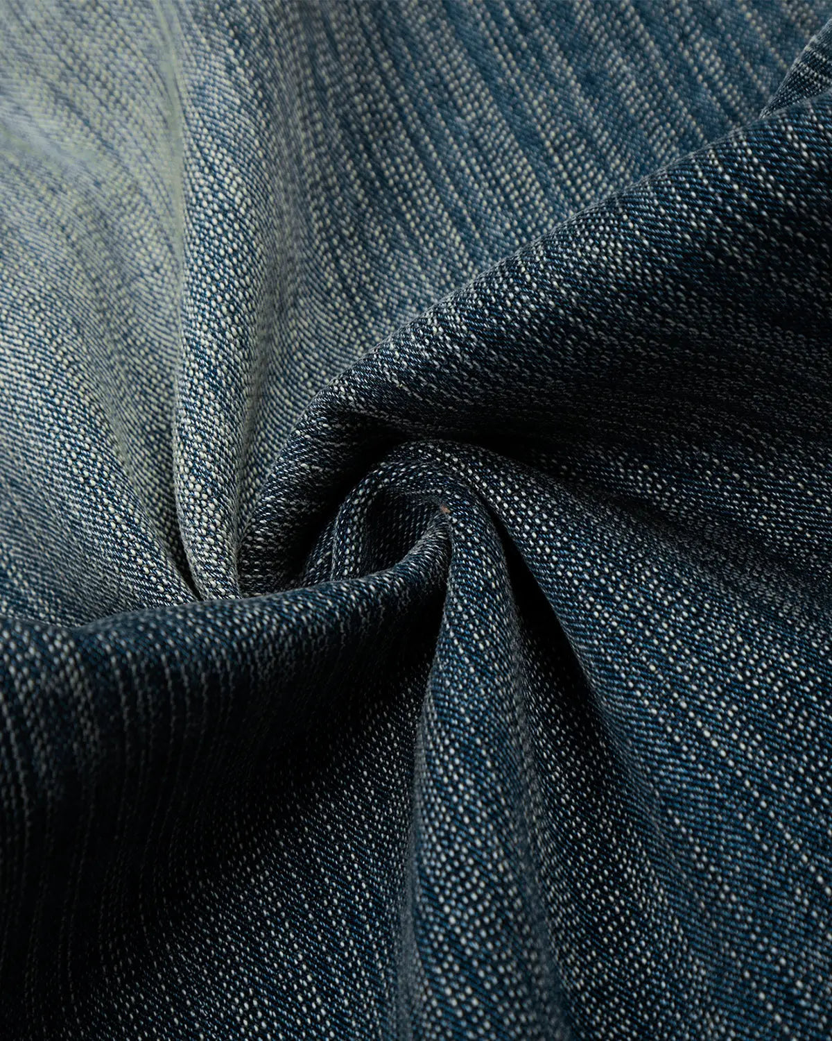 Textured bamboo weave denim jeans by INFLATION, stylish pants with a unique bamboo-inspired weave pattern and casual streetwear look.