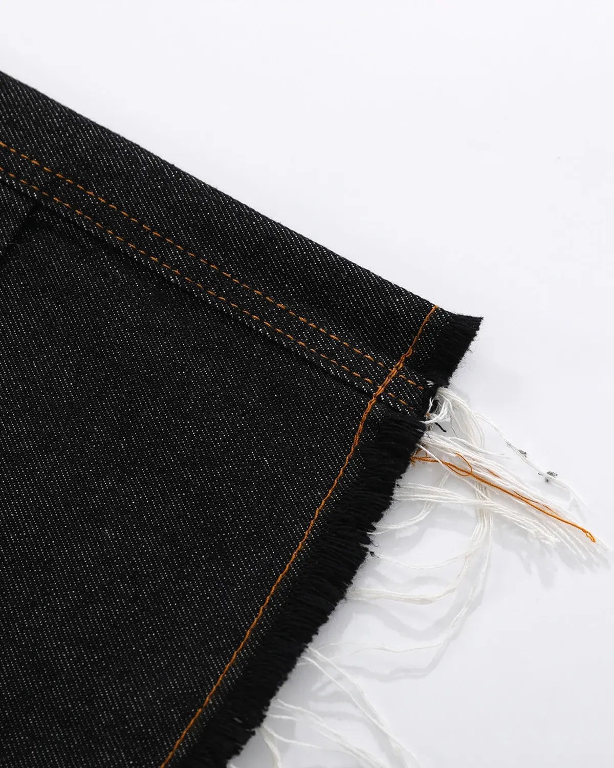 Layered utility baggy jorts by INFLATION featuring distressed denim, multiple pockets, and a relaxed, streetwear-inspired fit.