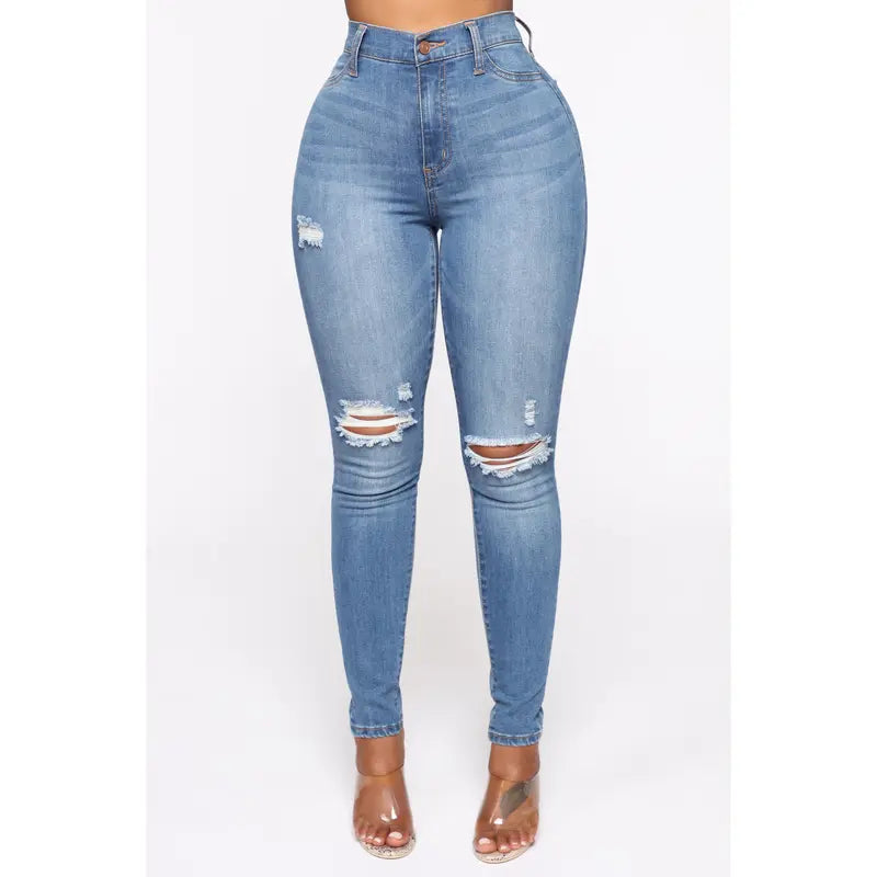 Women's Our Favorite High Rise Skinny Jeans Medium Blue Wash