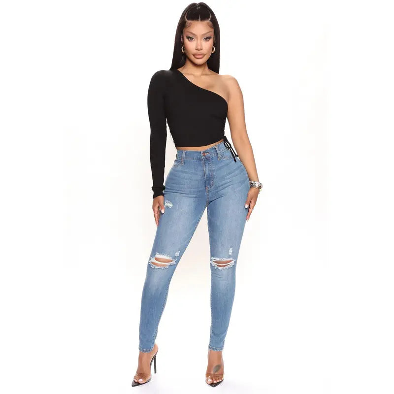 Women's Our Favorite High Rise Skinny Jeans Medium Blue Wash