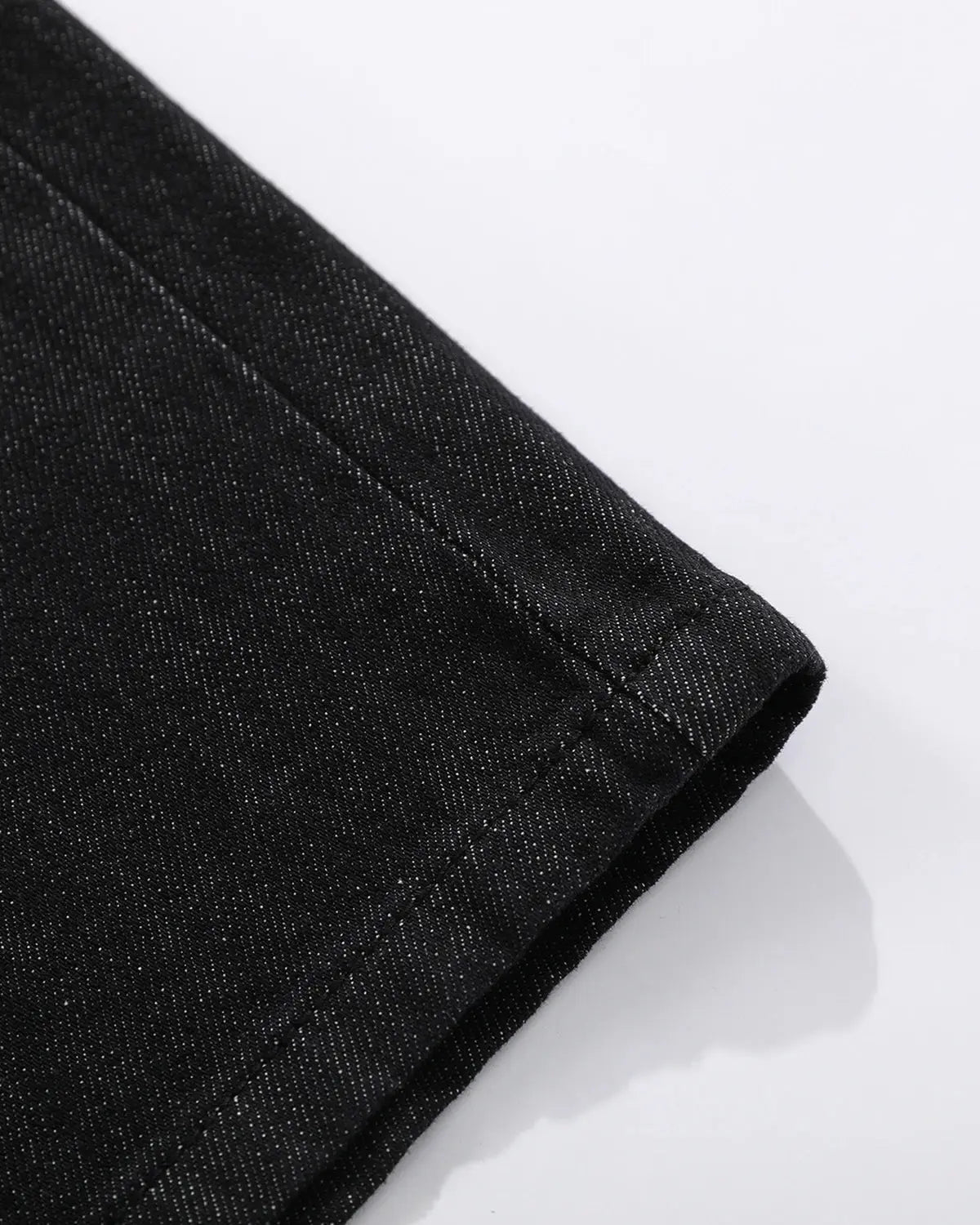 Inflation Streetwear longline wide-leg jorts pants with a relaxed fit, denim fabric, and casual streetwear style.