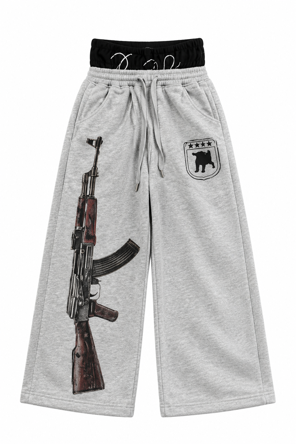 FLATION GRAY AK-47 Sweats | Flation Streetwear