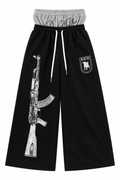 FLATION BLACK AK-47 Sweats | Flation Streetwear
