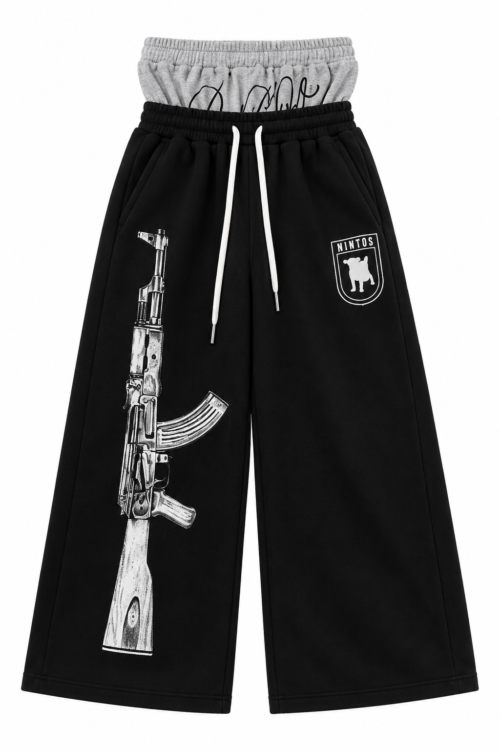 FLATION BLACK AK-47 Sweats | Flation Streetwear