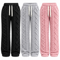 Flation Women's Retro Mid Rise Loose Fleece Pants | Flation Streetwear