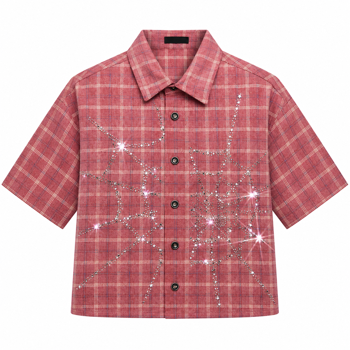 Flation Unisex Crystal Spider Web Shirt | Flation Streetwear