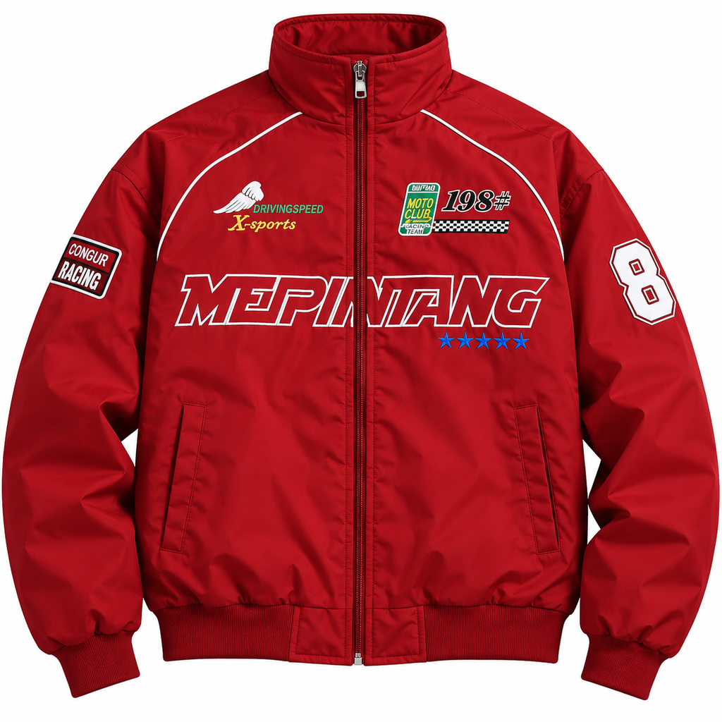 Flation Men's Racing Style Jacket Graphic Print | Flation Streetwear