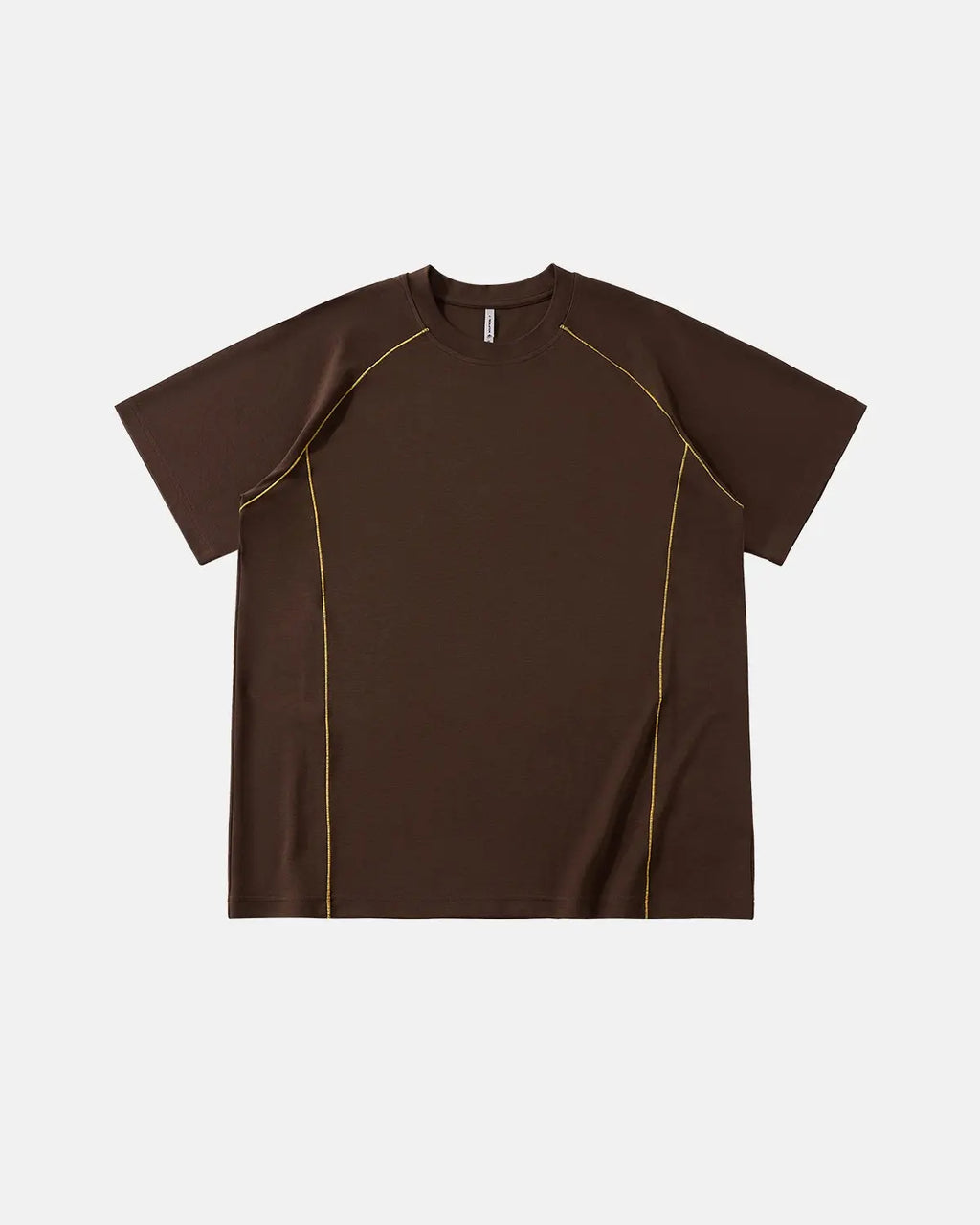 Lightweight stitching activewear tee by INFLATION, featuring breathable fabric and modern streetwear style for workout or casual wear.