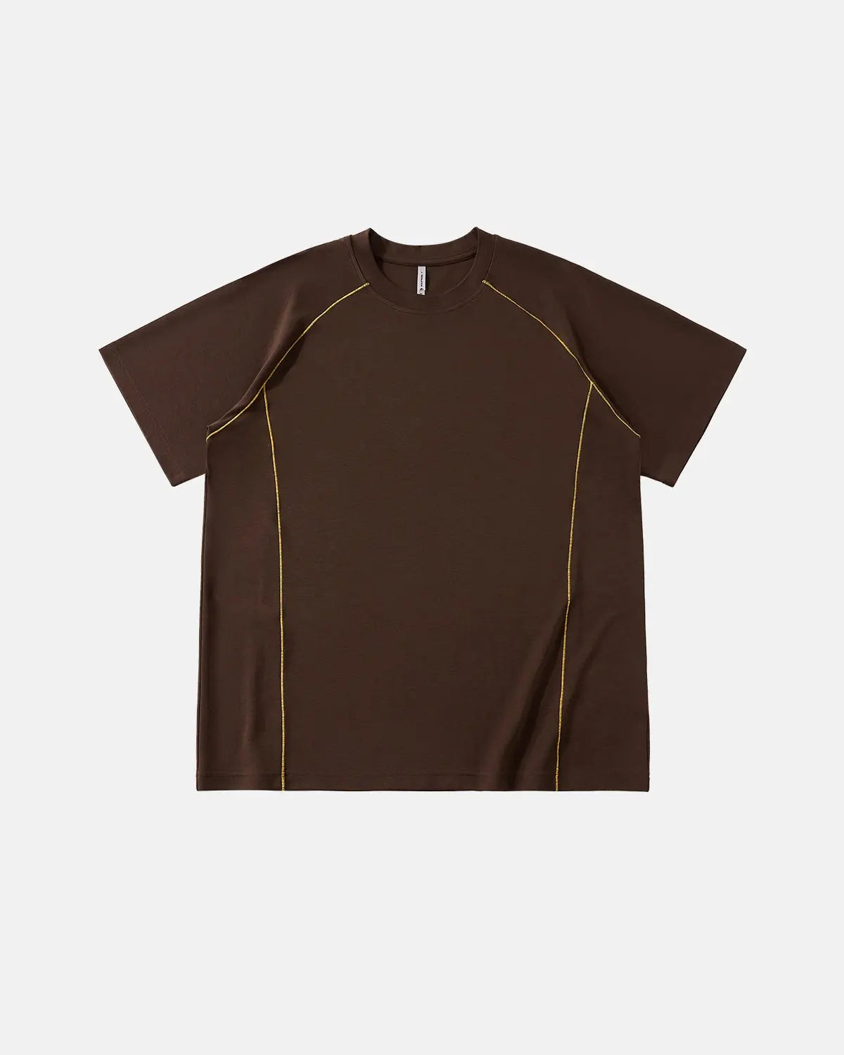 Lightweight stitching activewear tee by INFLATION, featuring breathable fabric and modern streetwear style for workout or casual wear.