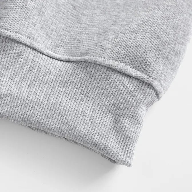 Men's Minimalist Half Zip Drop Shoulder Regular Fit Hoodie