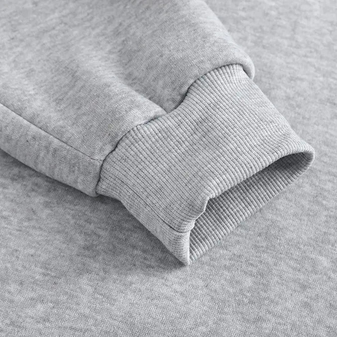 Men's Minimalist Half Zip Drop Shoulder Regular Fit Hoodie
