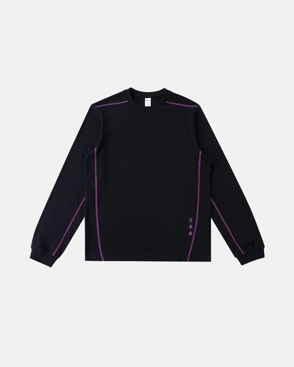 Orange Flation streetwear breathable activewear long sleeve tee, fitted design, lightweight fabric, ideal for active lifestyles.
