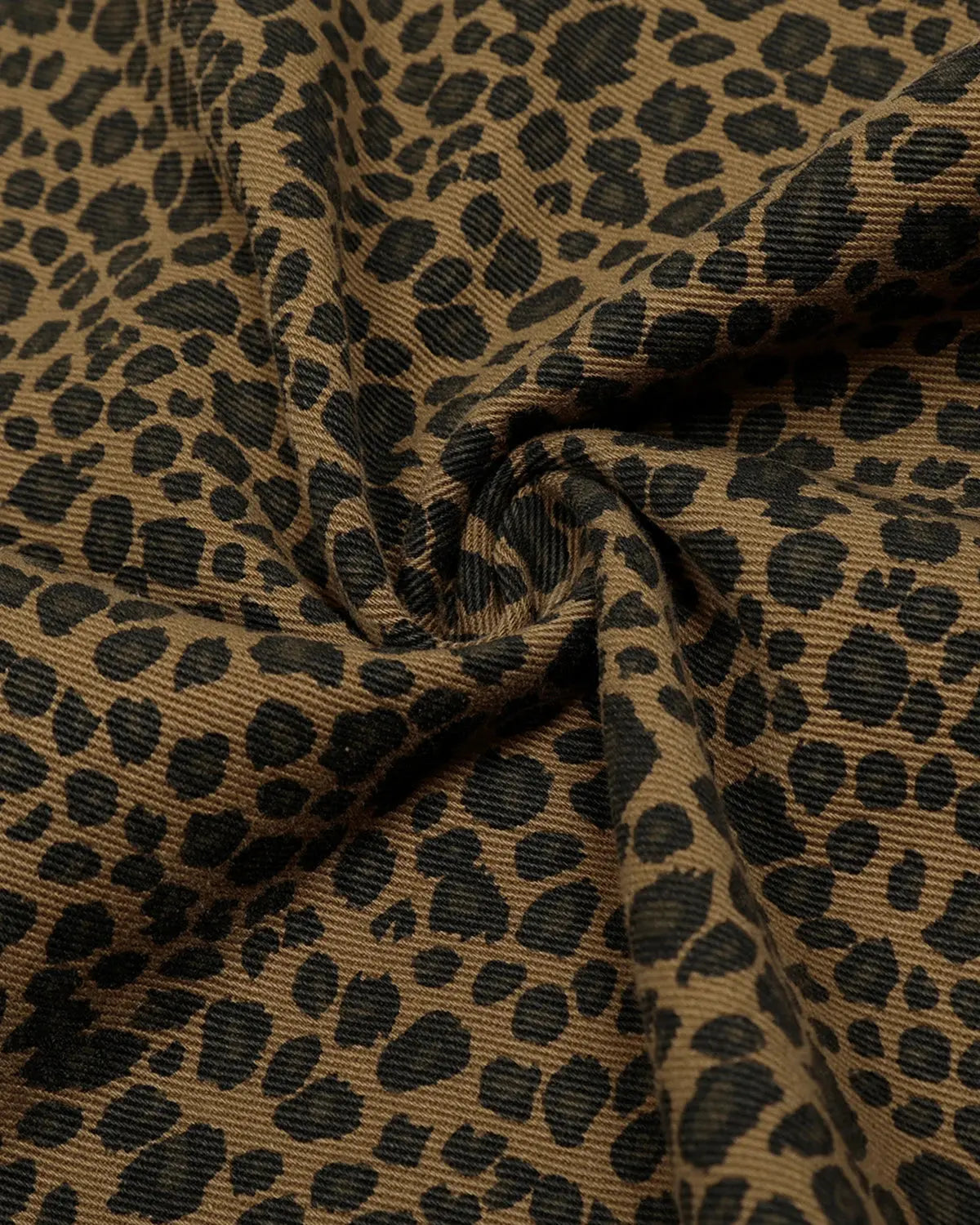 Leopard print barrel longline shorts from Flation Streetwear featuring a stylish animal print design and relaxed fit.