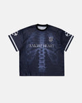 Flation X-Ray Skeleton Graphic Mesh Jersey showing a bold skeletal design on a breathable streetwear jersey.