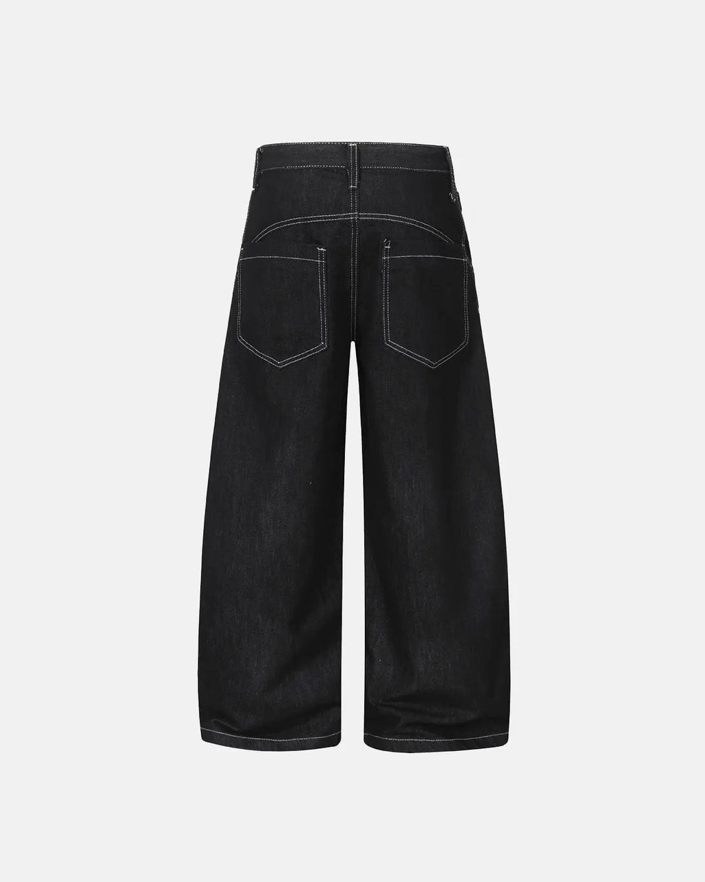 Raw metal clasp baggy jeans from Flation Streetwear with a relaxed fit and distressed denim style.