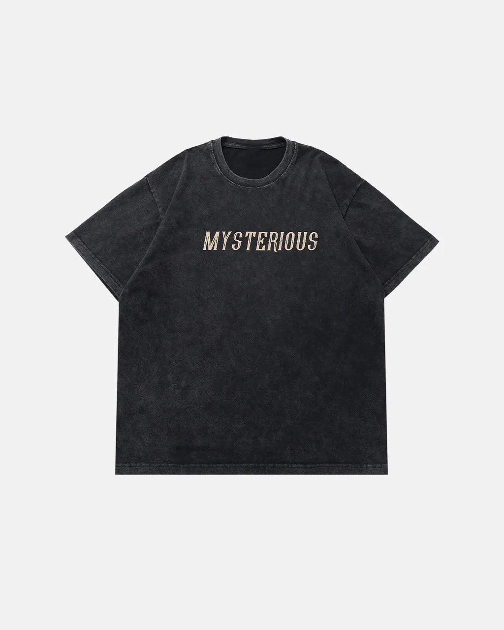 Black Flation Retro Washed Graphic Cotton T-Shirt with vintage-style print, streetwear design, casual and comfortable fit.