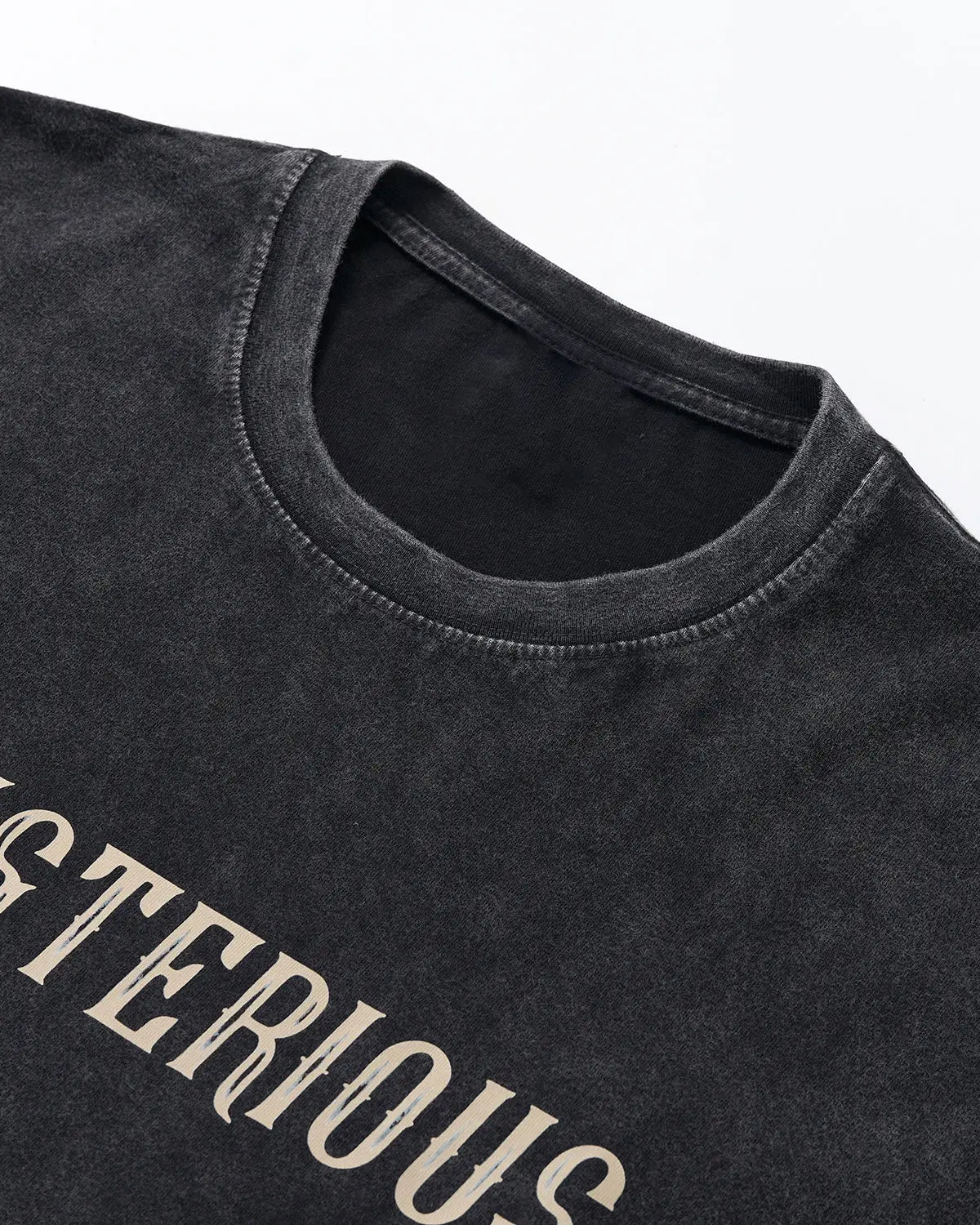 Black Flation Retro Washed Graphic Cotton T-Shirt featuring bold streetwear style and vintage-inspired design.