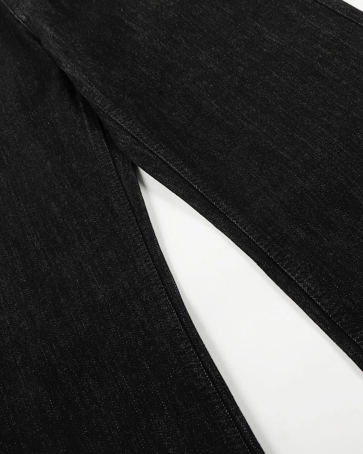 Raw Buttons Up Baggy Jeans by Flation Streetwear, showing relaxed fit denim with button details and distressed finish.