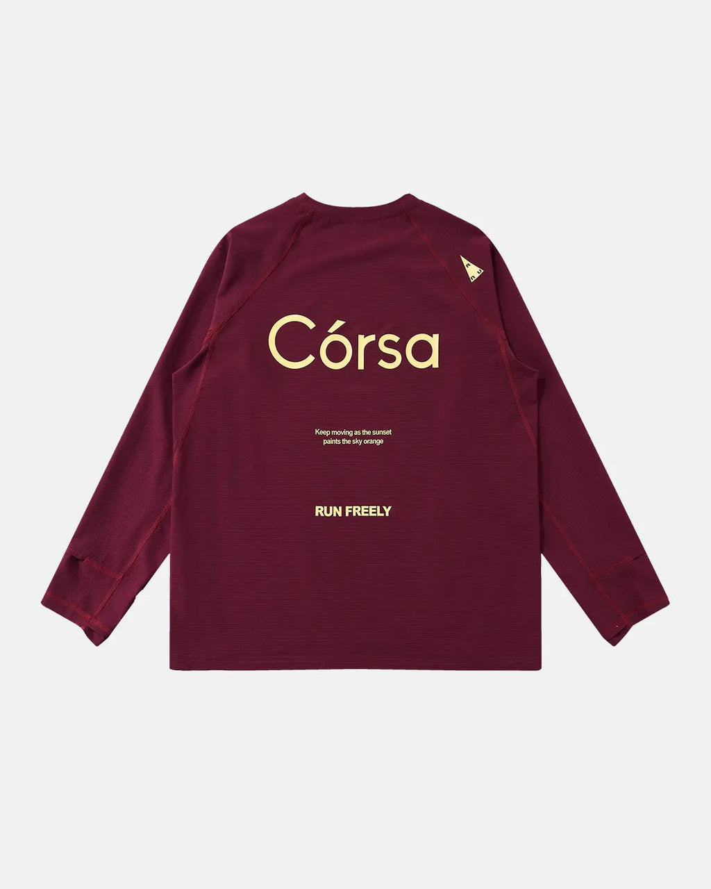 Black Flation AirFlow Córsa breathable long sleeve tee, shown flat with soft fabric and fitted design for streetwear style.