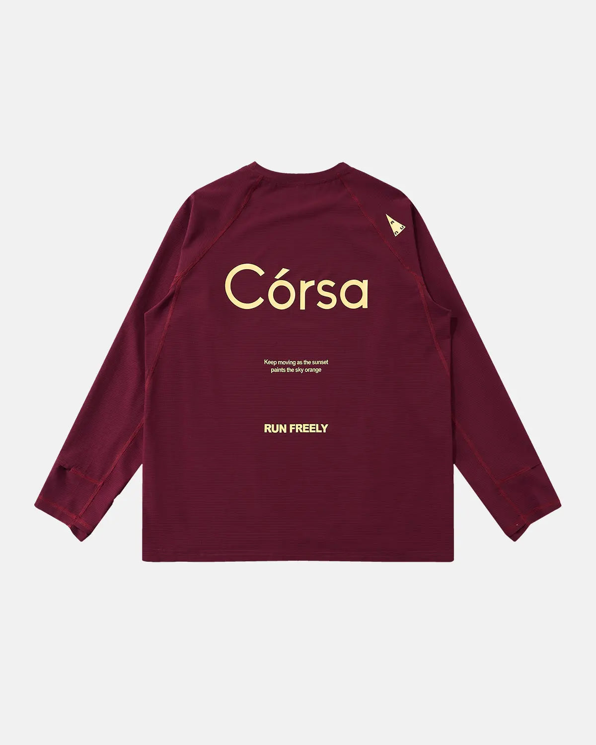 Black Flation AirFlow Córsa breathable long sleeve tee, shown flat with soft fabric and fitted design for streetwear style.