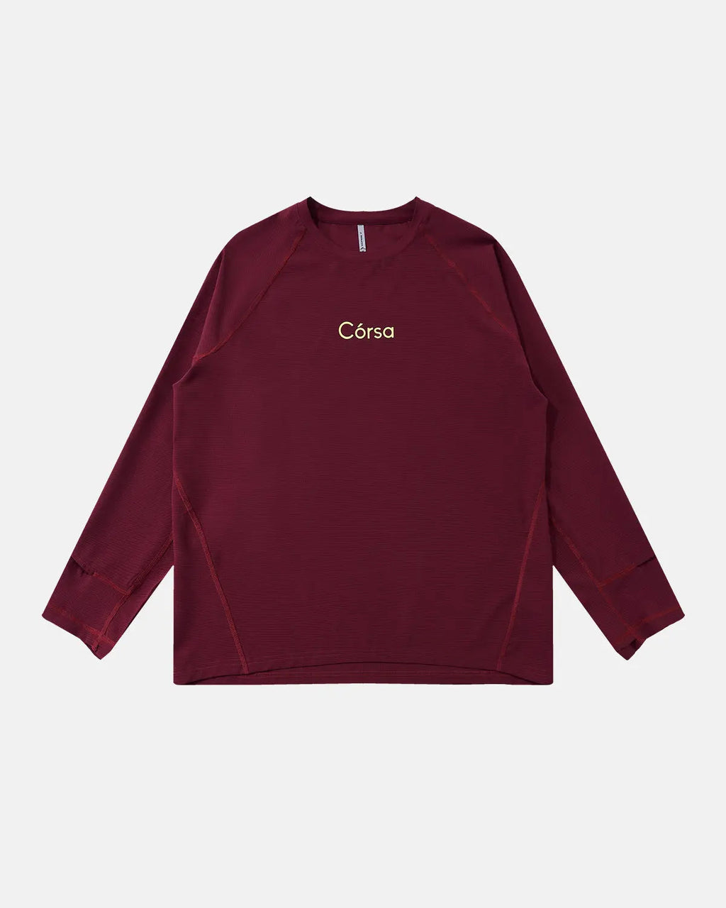 Black Flation AirFlow Córsa breathable long sleeve tee with lightweight fabric and streetwear style, shown on a model.
