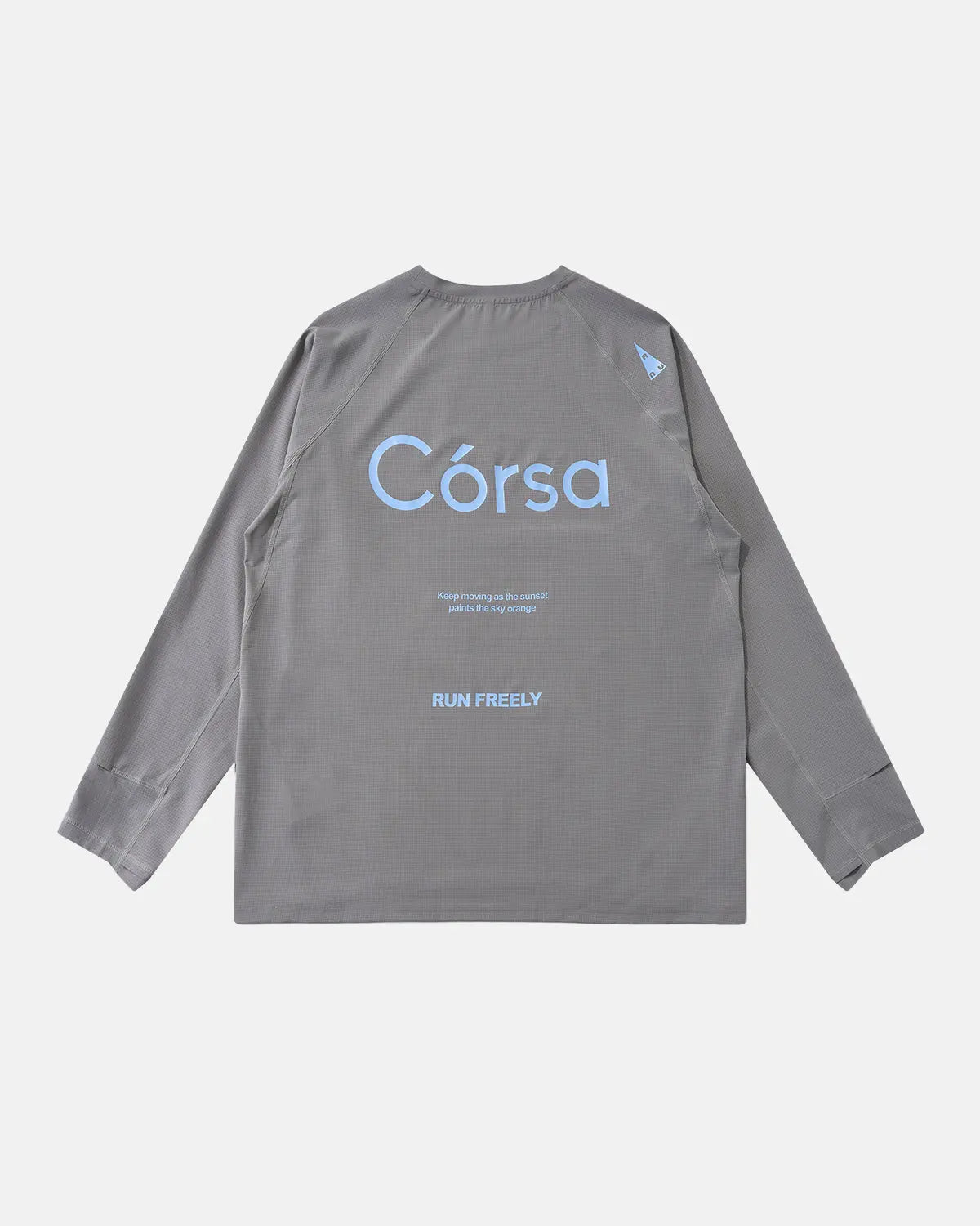 Black Flation AirFlow Córsa breathable long sleeve tee with smooth fabric and relaxed fit, ideal for streetwear and casual wear.