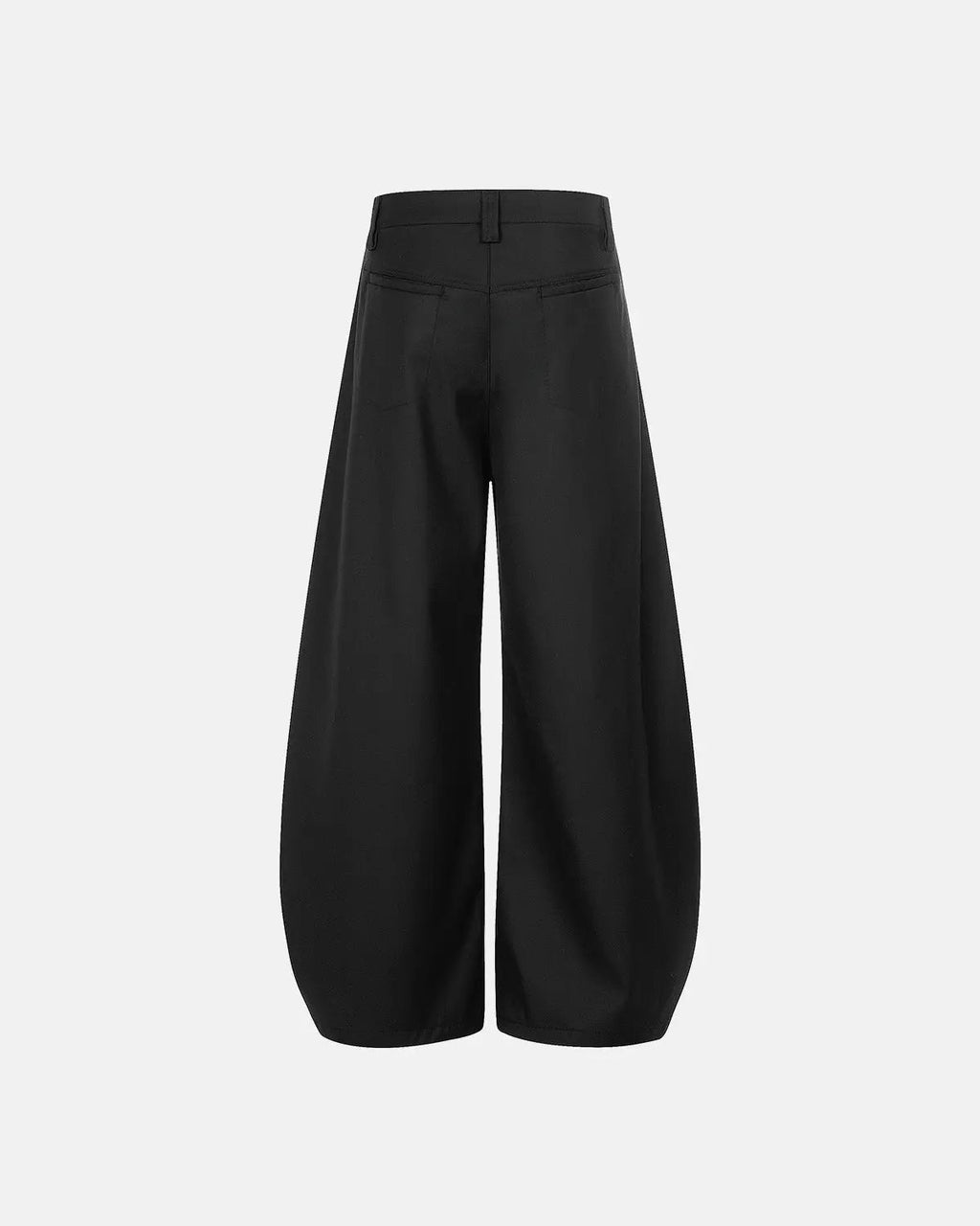 Wide-leg tailored pants with rope belt from Flation Streetwear, showing the relaxed fit and stylish design details.