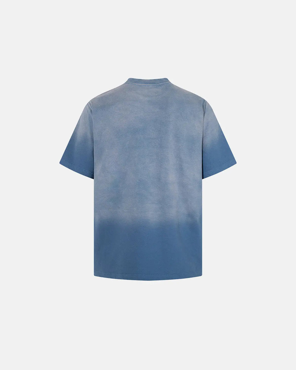 Gray Flation Retro Graphic Faded Washed T-Shirt with vintage-style design and distressed finish, casual streetwear style.