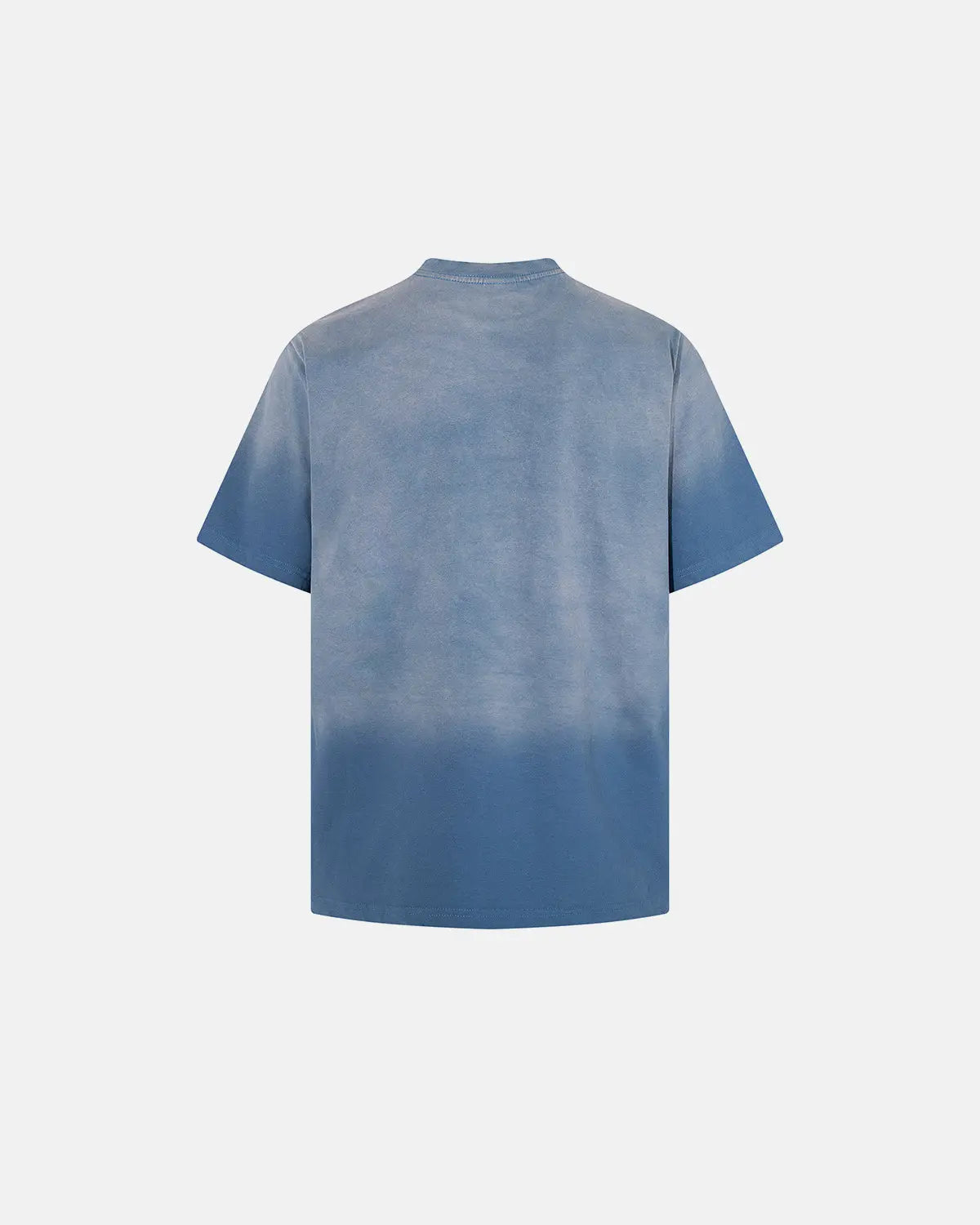 Gray Flation Retro Graphic Faded Washed T-Shirt with vintage-style design and distressed finish, casual streetwear style.