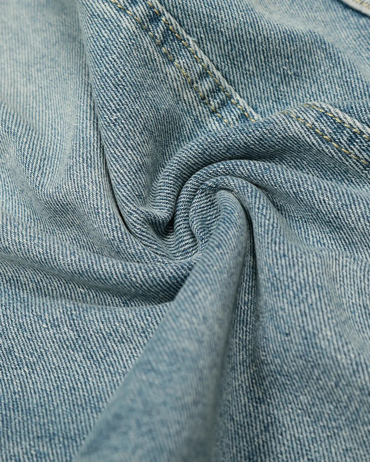 Blue acid wash striped side baggy jeans by Flation Streetwear, featuring relaxed fit and stylish side stripe details.