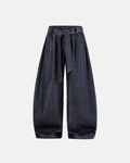 Raw silky denim jeans with belt from Flation Streetwear, featuring a modern fit and classic blue denim texture.