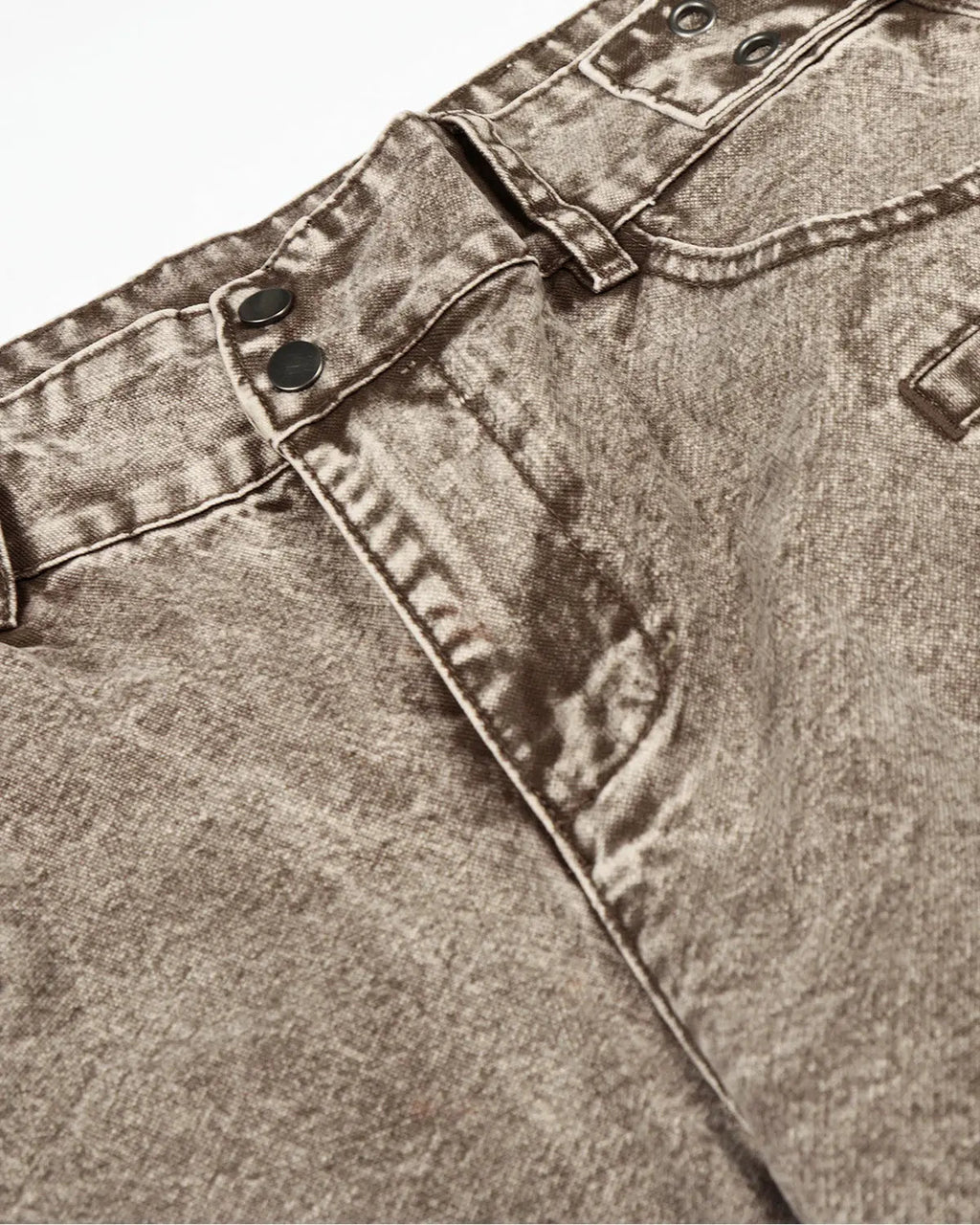 Retro washed wide-leg baggy jeans by Flation Streetwear, showcasing relaxed fit and vintage-inspired denim style.