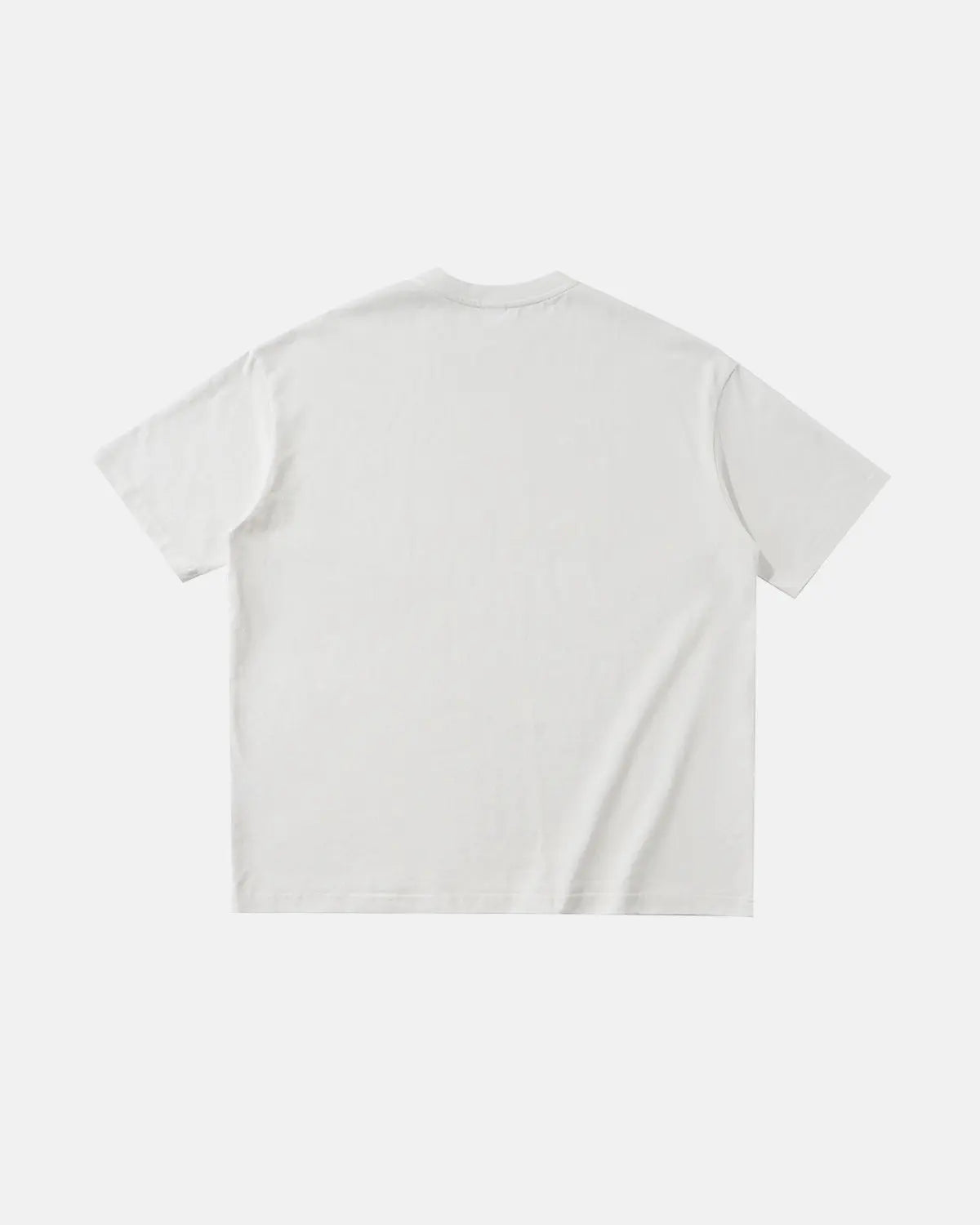 Cream white Flation Dual-Effect Graphic Heavyweight T-shirt with bold streetwear design and eye-catching graphic print.