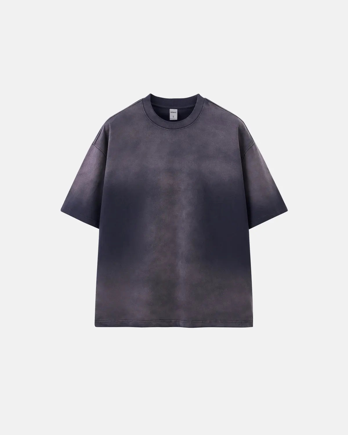 Oversized Flation Monkey Acid Wash Tee displayed on a hanger, showcasing its relaxed fit and vintage acid wash fabric.
