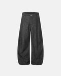 Lightweight raw barrel jeans by INFLATION, featuring a relaxed fit with raw denim texture and stylish streetwear design.