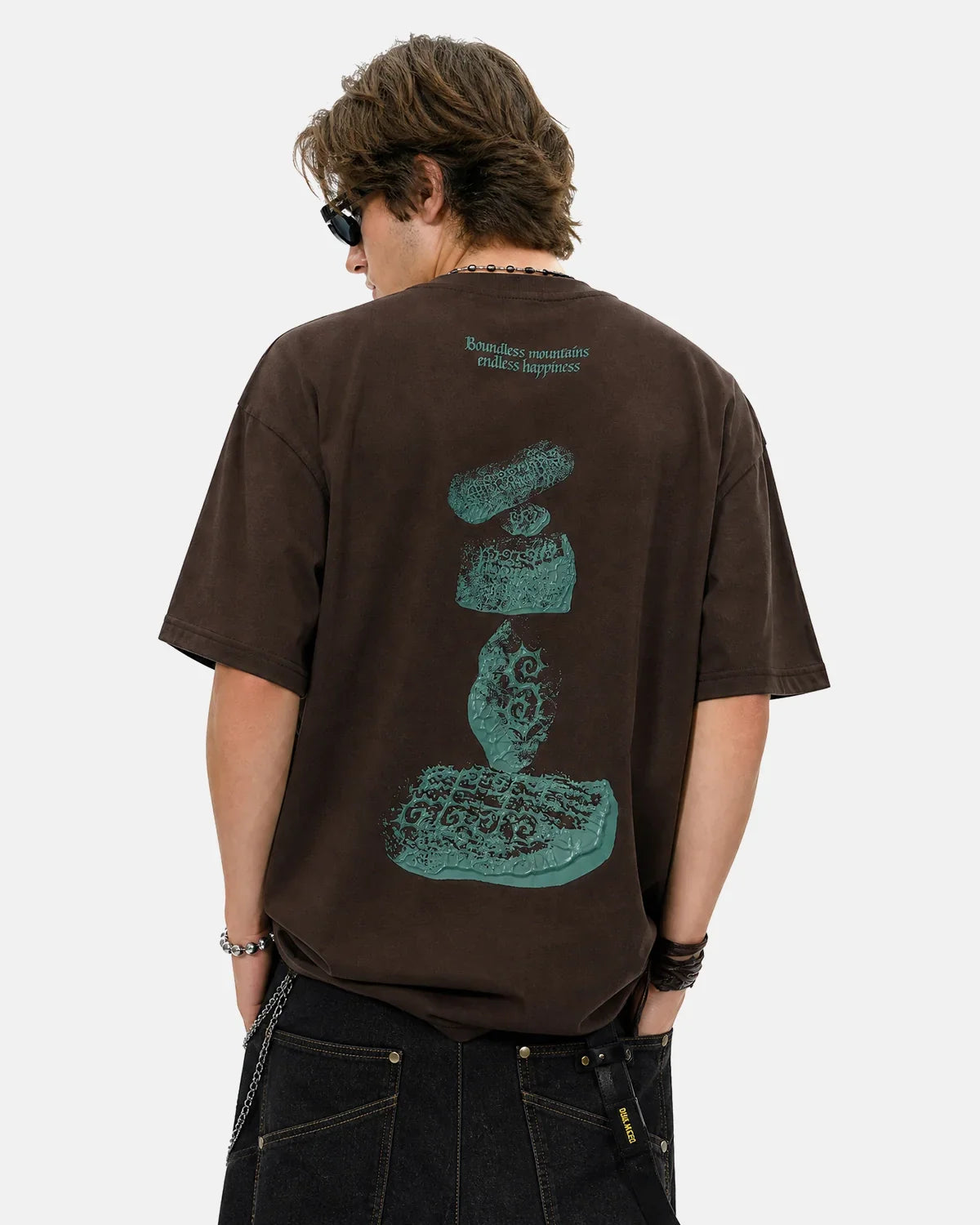 Flation streetwear cotton T-shirt featuring vibrant 3D graphic print, casual fit, and soft fabric for comfortable wear.