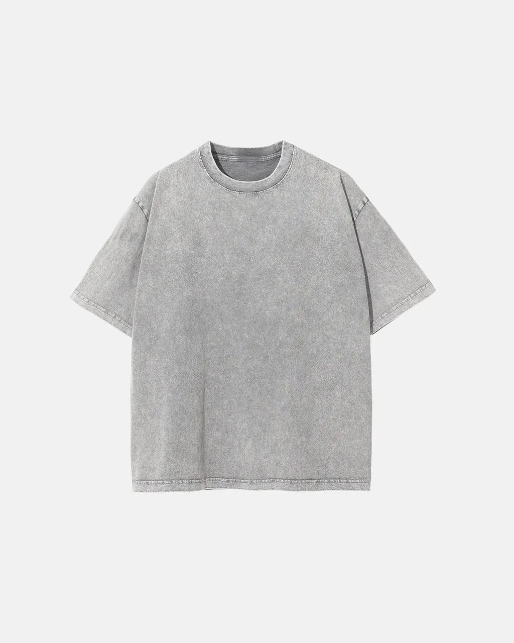 Light blue Flation Snow Washed Oversized T-Shirt with relaxed fit and streetwear style, featuring a soft, faded snow wash finish.