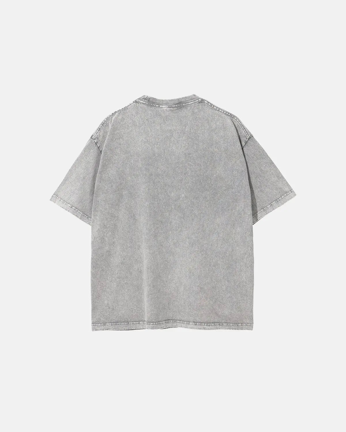 Light blue snow washed oversized T-shirt by Flation Streetwear, featuring a relaxed fit and casual street style.