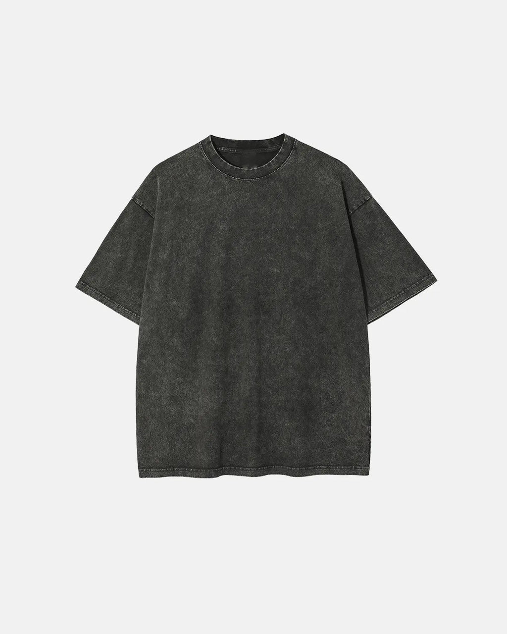 Light-blue Flation Snow Washed Oversized T-Shirt displayed on a model, showcasing relaxed streetwear style and soft fabric texture.