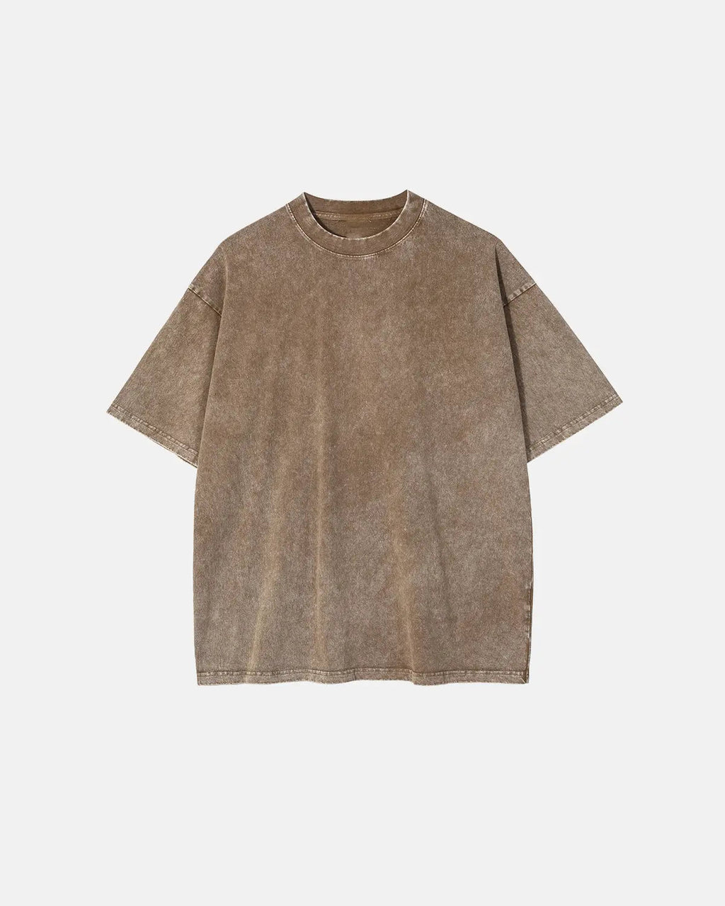 Light blue Flation Snow Washed Oversized T-Shirt featuring a relaxed fit and streetwear style, displayed on a plain background.