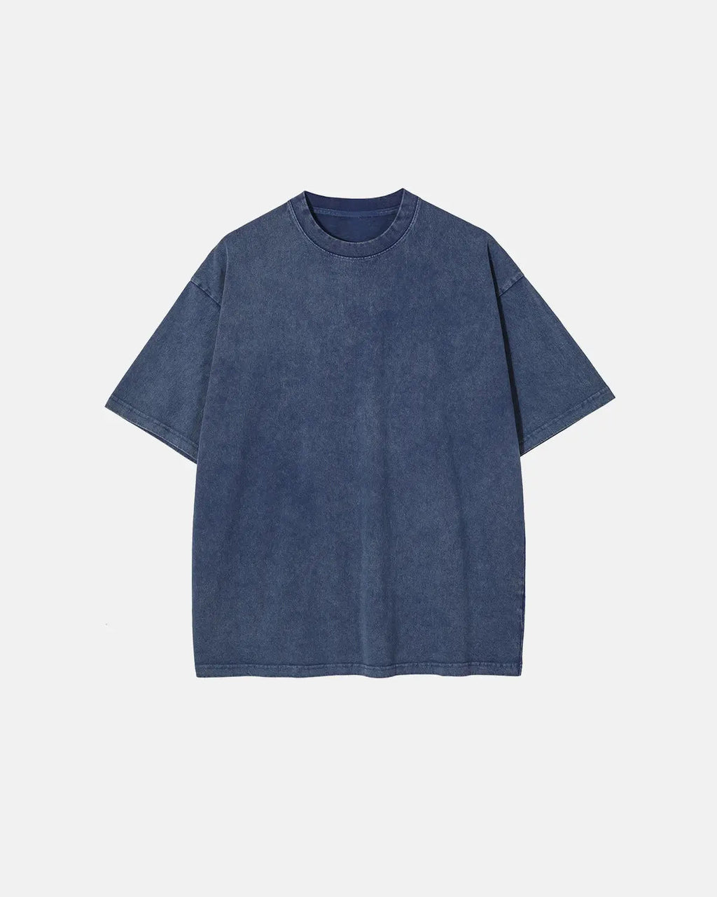 Light blue snow washed oversized T-shirt by Flation Streetwear, relaxed fit with soft fabric and casual style.