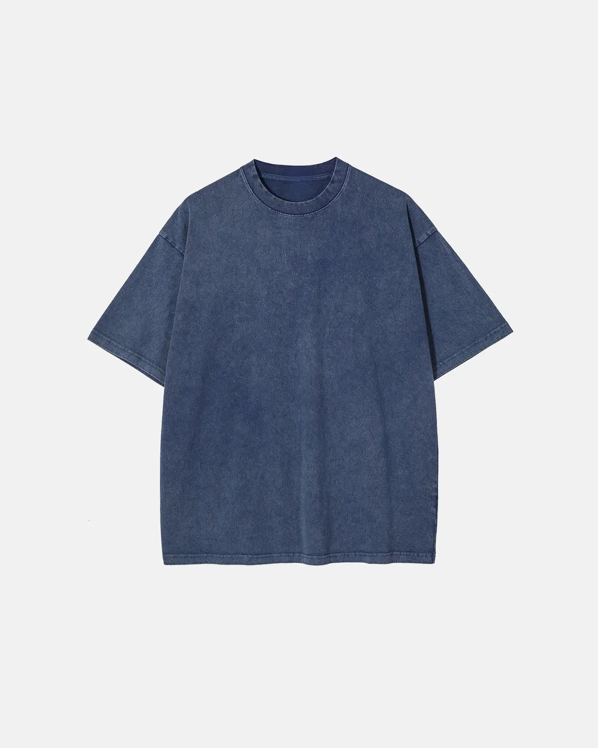Light blue snow washed oversized T-shirt by Flation Streetwear, relaxed fit with soft fabric and casual style.